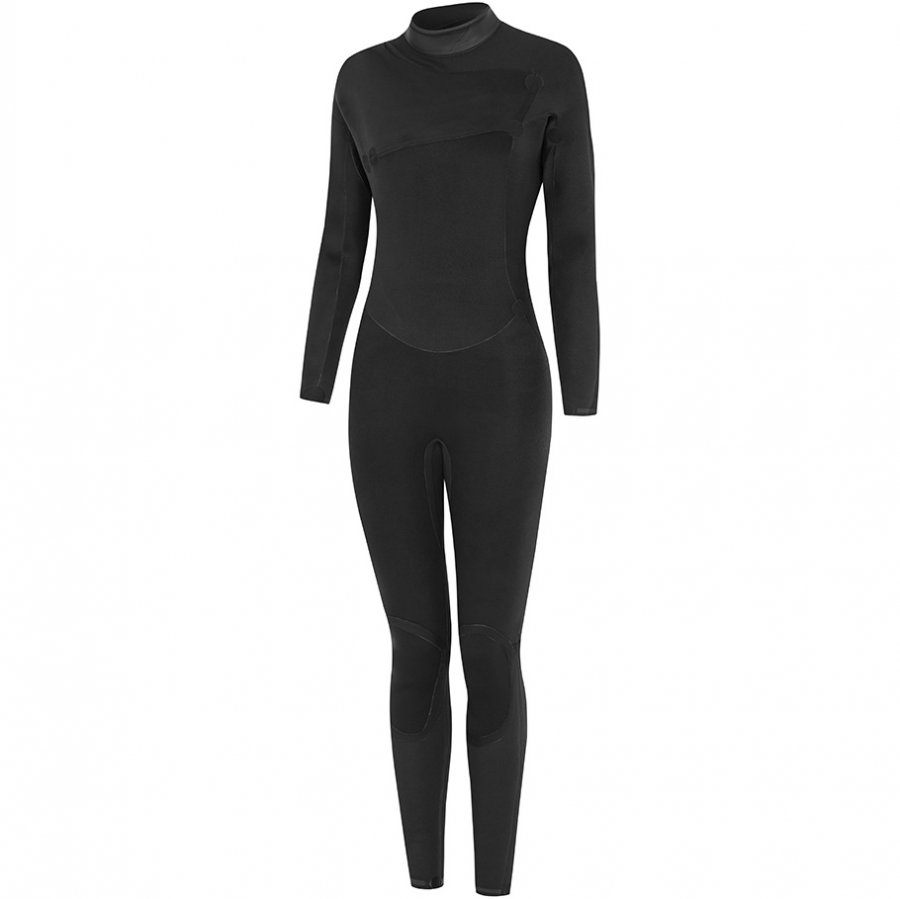 Womens Furno 3/2mm Chest Zip GBS Wetsuit - Black