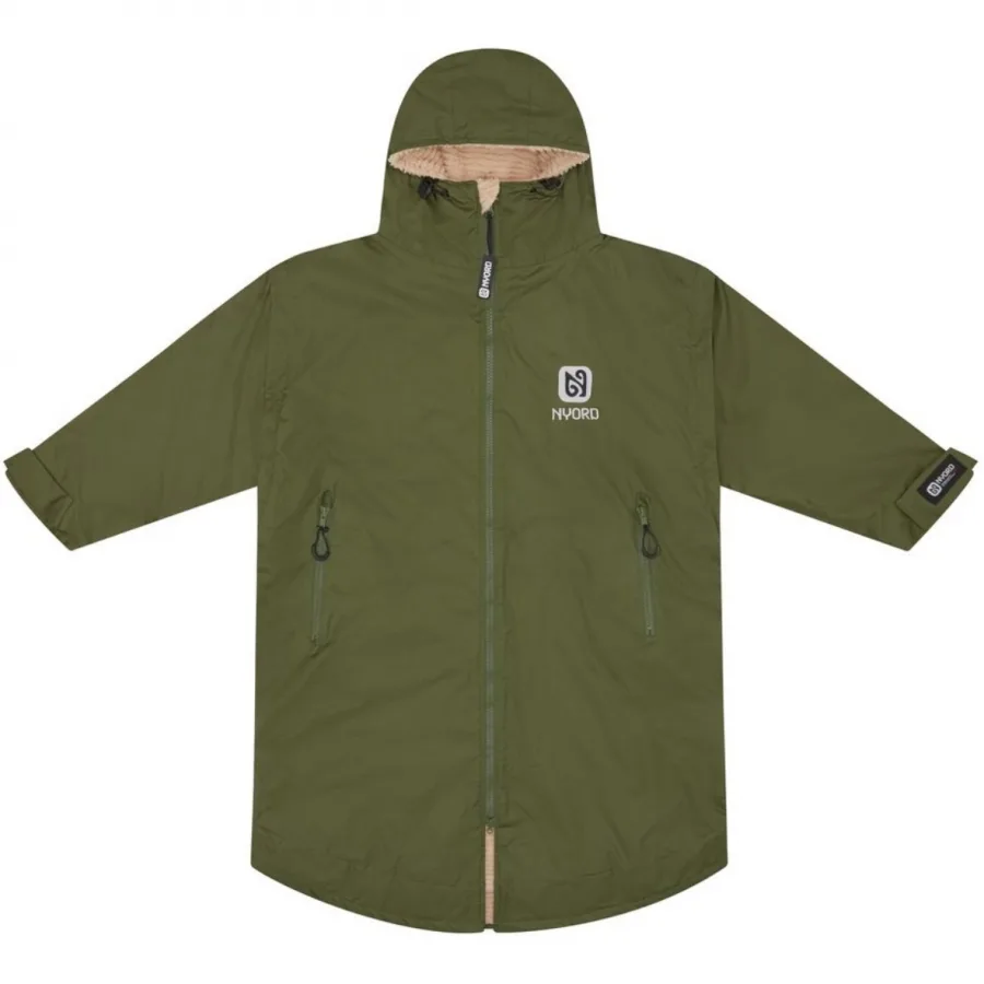 2025 Nyord Primaloft Outdoor Detachable Sleeve Changing Robe - Khaki / Ecru