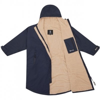 Primaloft Outdoor Changing Robe - Navy / Ecru