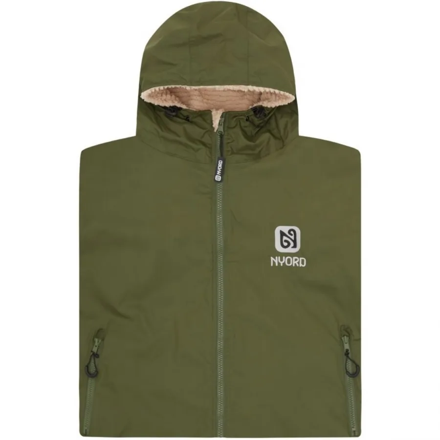 2025 Nyord Primaloft Outdoor Detachable Sleeve Changing Robe - Khaki / Ecru