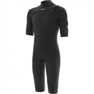 Mens Solu Yulex 2/2mm Chest Zip Shorty Wetsuit - Black