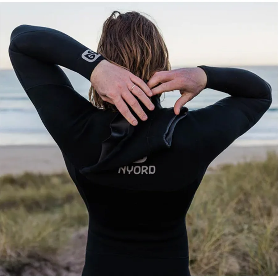 2025 Nyord Mens Furno Warmth 5/4mm Chest Zip GBS Wetsuit FWM54001 - Black