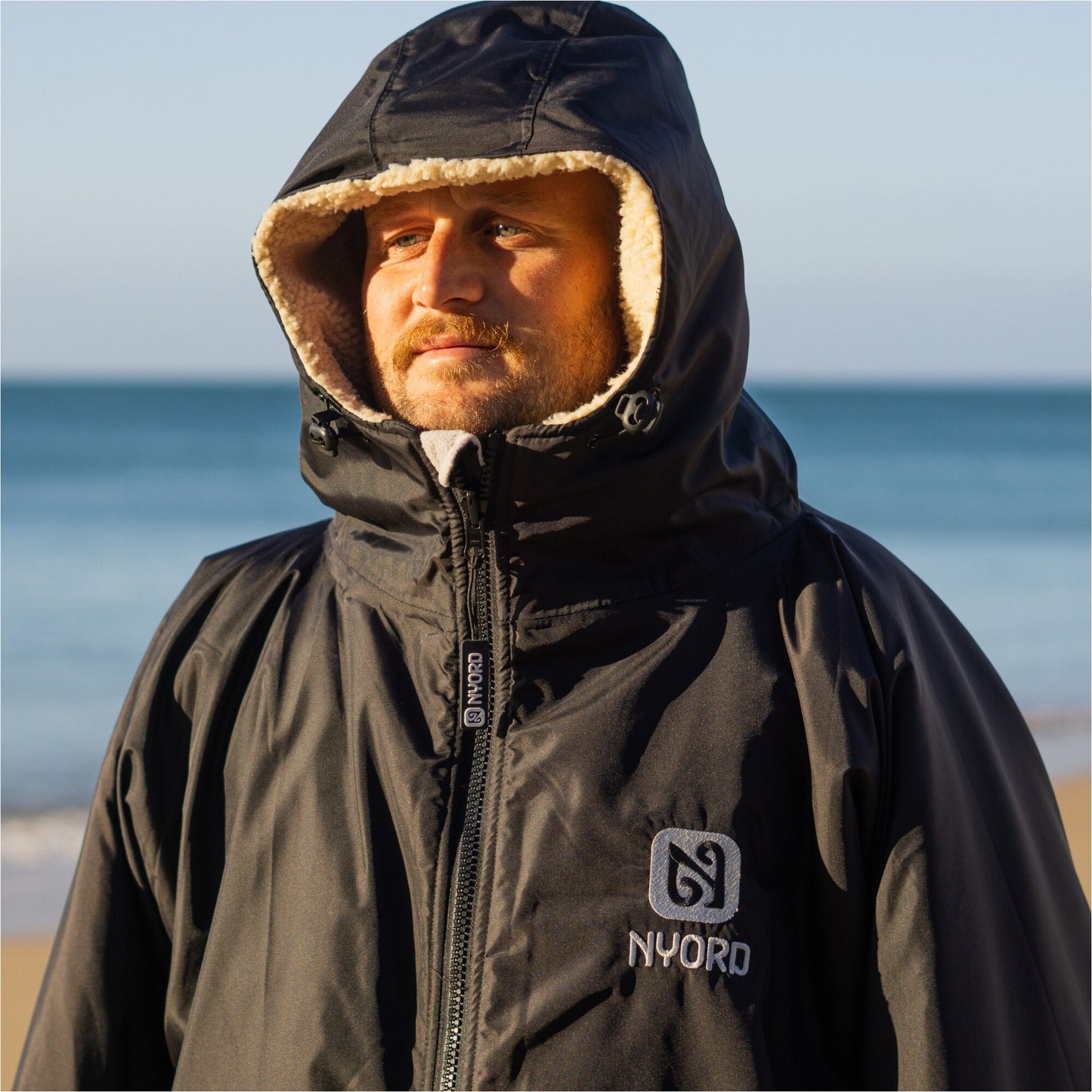 Sherpa Wool Lined Change Robe